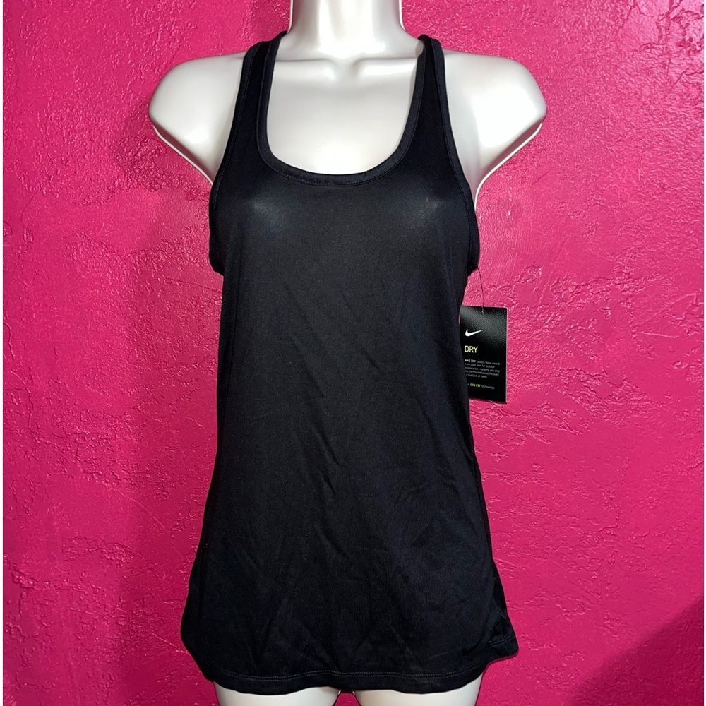 NWT Nike black Dri-Fit tank top. XS. athleisure, athletic, sportswear
